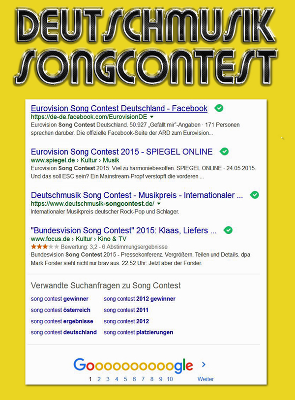 Casting Portal News | Deutschmusik Song Contest - Screenshot vom 18. November 2015